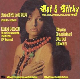 Flyer Hot & Sticky - Sound system le samedi 23 août 2008 à Paris