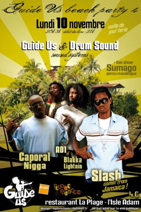 Flyer Guide Us Beach Party 4 - Concert le 11-10-2008 à L'Isle Adam