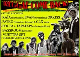 Flyer RAIA - PATKO - POUPA - ALEX - EVAN - Sound system le vendredi 14 novembre 2008 à Grenoble