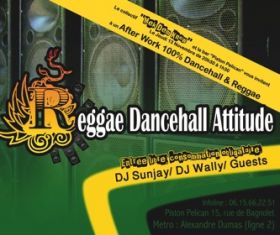 Flyer Reggae Dancehall Attitude - MDK - Sound system le jeudi 13 novembre 2008 à Paris
