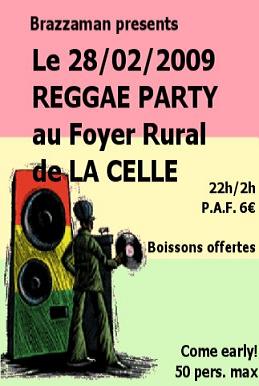 Flyer 1st time brazzaman in session - Sound system le samedi 28 février 2009 à La Celle