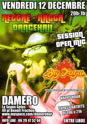 Flyer BIG FAYA SOUND - Sound system le vendredi 12 décembre 2008 à La Seyne/mer