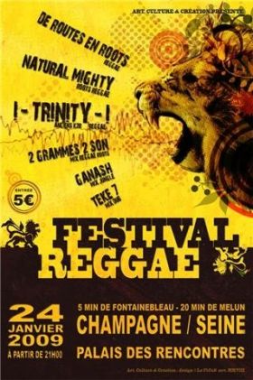 Flyer I-TRINITY-I ex chanteurs K2R RIDDIM - Festival le 01-24-2009 à champagne sur seine