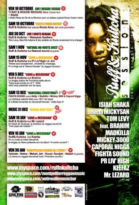 Flyer Mr Lezard feat Ruff'n'Kultcha - Sound system le samedi 10 janvier 2009 à Montpellier