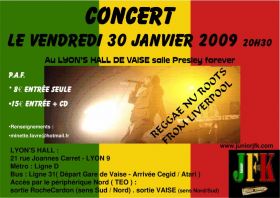 Flyer Junior JFK & The Bodyguards - Concert le 30/01/2009 à LYON