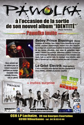 Flyer Pawolka - Concert le 01-09-2009 à Villeurbanne
