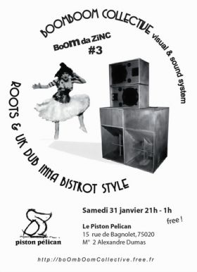Flyer BoOmbOom-Collective - Sound system le 31/01/2009 à Paris