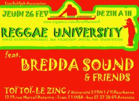 Flyer Bredda Sound - Sound system le 26/02/2009 à VILLEURBANNE