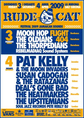 Flyer Rude Cat -->Pat Kelly,Susan Cadogan - Festival le samedi 4 avril 2009 à Salt/Girone