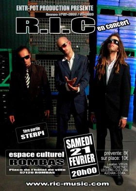 Flyer R.I.C (Roots Intention crew) - Concert le samedi 21 février 2009 à Rombas