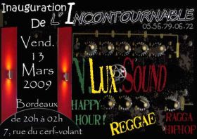 Flyer V.Lux Sound - Sound system le 13/03/2009 à Bordeaux