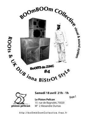 Flyer BoOmbOom-Collective - Sound system le samedi 18 avril 2009 à Paris