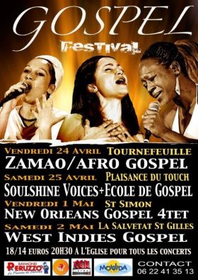 Flyer Zamao / Soulshine Voices - Festival le 24/04/2009 à Tournefeuille