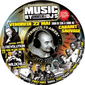 Flyer From USA DJ REVOLUTION, WILDCHILD - Concert le vendredi 22 mai 2009 à Paris