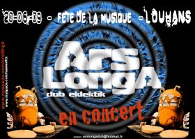 Flyer ArsLongA - Concert le samedi 20 juin 2009 à Louhans