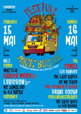 Flyer Festival Magic Bus 9ème édition - Festival le vendredi 15 mai 2009 à Grenoble