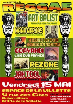 Flyer Festival franco/italien - Festival le 15/05/2009 à aubervilliers