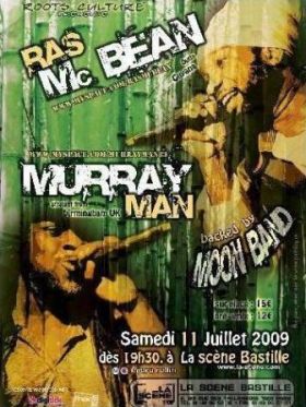 Flyer MURRAY MAN / RAS MC BEAN - Concert le samedi 11 juillet 2009 à Paris