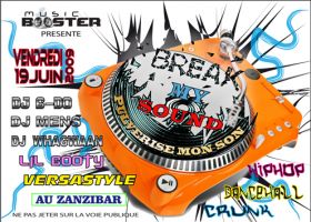 Flyer BREAK MY SOUND - Concert le vendredi 19 juin 2009 à Strasbourg
