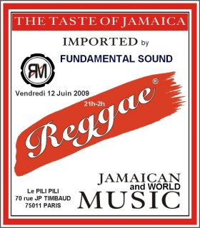 Flyer Couleurs Reggae @ Pili pili - Sound system le 06-12-2009 à paris