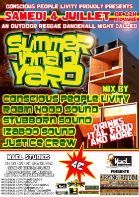 Flyer CPL, Robin Hood, Stubborn, Izaboo, - Sound system le samedi 4 juillet 2009 à St Denis