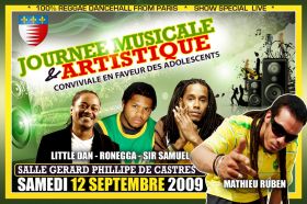 Flyer Journée Musicale & Artistique - Festival le samedi 12 septembre 2009 à Castres