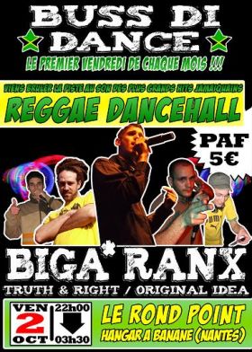 Flyer Biga* Ranx + TnR + Original Idea - Concert le vendredi 2 octobre 2009 à Nantes