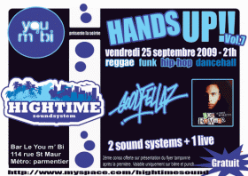 Flyer HIGH TIME GOOD FELLAZ ROMANO - Sound system le vendredi 25 septembre 2009 à paris