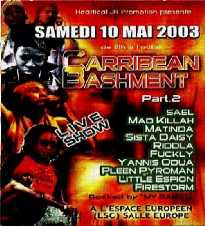 Flyer CARRIBEAN BASHMENT (part 2) - Concert le 05-10-2003 à La Plaine St Denis