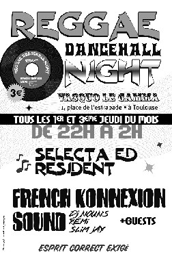 Flyer Selecta Ed & French Konnexion Sound - Concert le jeudi 4 décembre 2003 à Toulouse