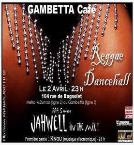 Flyer JahWell - Sound system le 04-02-2004 à Paris