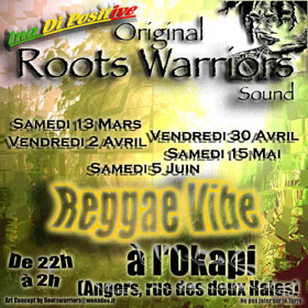 Flyer RoOts WarRiORs SouND - Sound system le 02/04/2004 à Angers