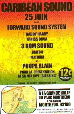 Flyer YANISS ODUA ET MATINDA - Sound system le vendredi 25 juin 2004 à Montreuil