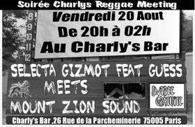 Flyer CHARLY'S BAR GRATOS PARTY - Concert le vendredi 20 août 2004 à Paris