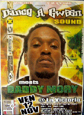 Flyer DADDY MORY & DANCE A GWAAN sound - Concert le 12/11/2004 à Montpellier