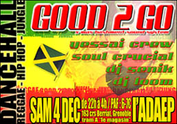 Flyer DANCEHALL HIP HOP JUNGLE NIGHT - Concert le samedi 4 décembre 2004 à Grenoble