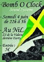 Flyer Bomb O Clok sound - Sound system le samedi 4 juin 2005 à Toulon