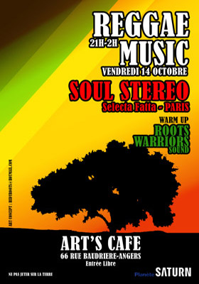 Flyer SOUL STEREO & Roots Warriors - Sound system le vendredi 14 octobre 2005 à Angers