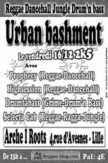 Flyer Urban Bashment - Sound system le 12-16-2005 à Lille