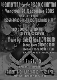 Flyer I LUV-GUIDING STAR-DSM-SHADOW KILLA - Sound system le vendredi 23 décembre 2005 à Paris