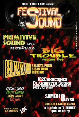 Flyer FESTIVAL SOUND mille et une fa-son - Concert le 08/04/2006 à Paris
