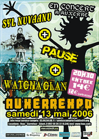 Flyer Watcha Clan - Concert le 13/05/2006 à auxerre