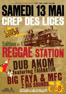 Flyer DUB AKOM & FAÏANATUR + 2 Big Sounds - Concert le samedi 13 mai 2006 à TOULON