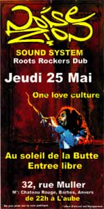 Flyer NOISE ZION sound system - Sound system le 25/05/2006 à Paris