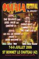 Flyer The Bellrays, Steel Pulse, Oaistar - Festival le 07/07/2006 à St Bonnet le Chateau