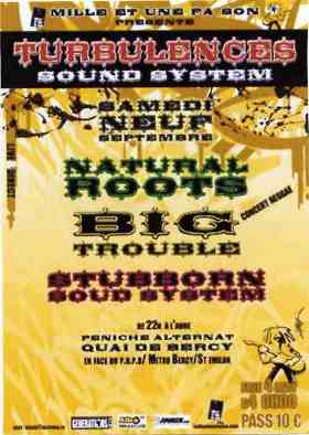 Flyer NATURAL ROOTS - Festival le samedi 9 septembre 2006 à Paris