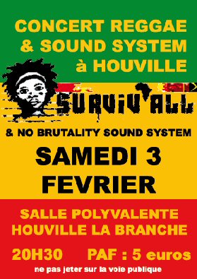 Flyer Surviv'All - Concert le 02-03-2007 à Houville-la-Branche