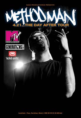 Flyer METHOD MAN - Concert le 04/04/2007 à Toulouse