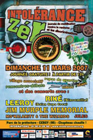 Flyer Jim Murple Memorial, Riké, Leeroy.. - Festival le 11/03/2007 à Cergy