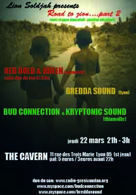 Flyer road to zion...part2 - Sound system le 22/03/2007 à Lyon